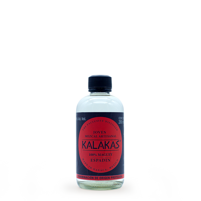 Mezcal Artesanal Kalakas Joven Espadín 250 ml 45% Alc. Vol. - Mezcal Artesanal De Oaxaca Mezcal Artesanal Kalakas Joven Espadín 250 ml 45% Alc. Vol. - Mezcal Artesanal De Oaxaca