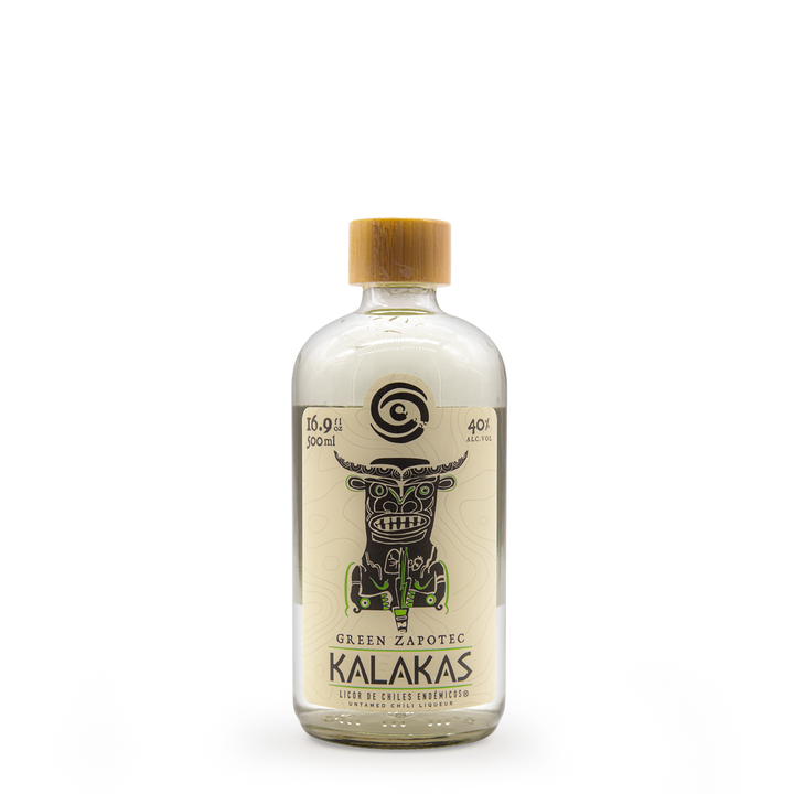 Kalakas Green Zapotec Licor de chiles endémicos 500 ml - Mezcal Artesanal De Oaxaca Kalakas Green Zapotec Licor de chiles endémicos 500 ml - Mezcal Artesanal De Oaxaca