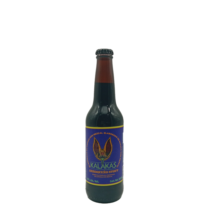 Kalakas Stout Arroqueño Bebida alcohólica preparada azul - Mezcal Artesanal De Oaxaca Kalakas Stout Arroqueño Bebida alcohólica preparada azul - Mezcal Artesanal De Oaxaca