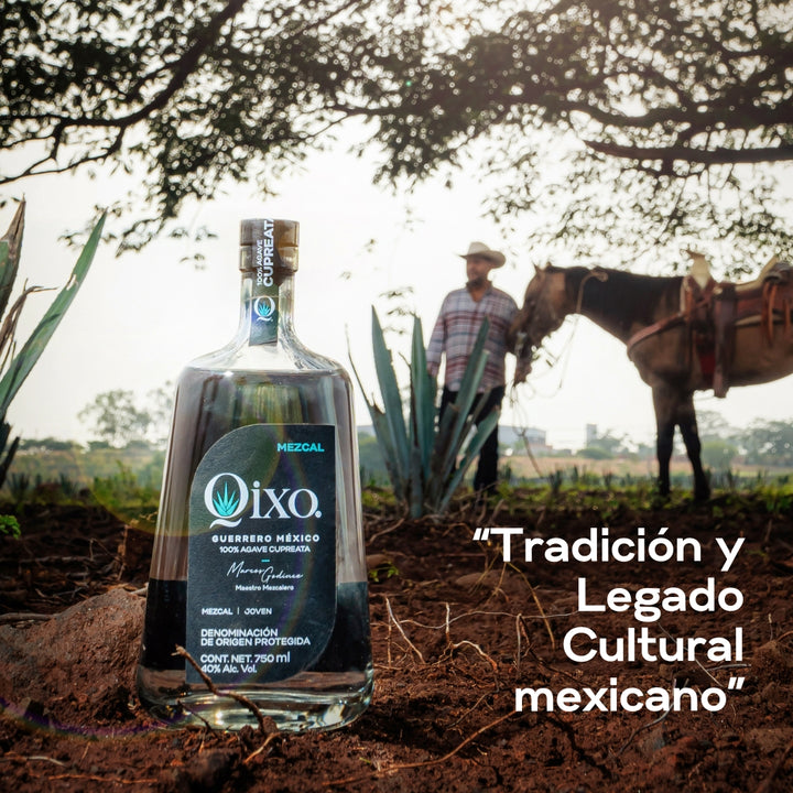 Qixo Mezcal Joven Artesanal 100% Agave Cupreata | 750 ml | 40% Alc. Vol. - Mezcal Artesanal De Oaxaca