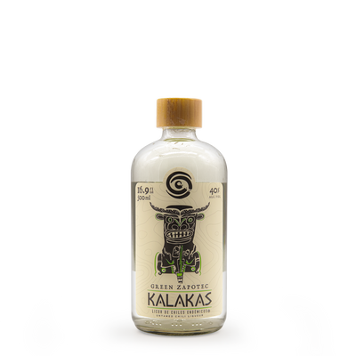 Kalakas Green Zapotec Licor de chiles endémicos 500 ml - Mezcal Artesanal De Oaxaca